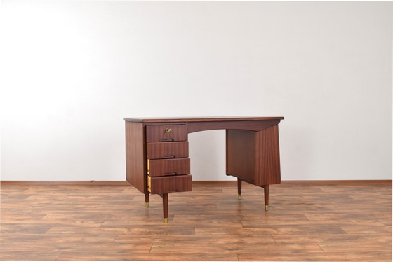 Image 1 of Mid-Century Norwegian Teak Desk Model 44 From Brødrene Jåtogs Møbelfabrikk, 1950S.