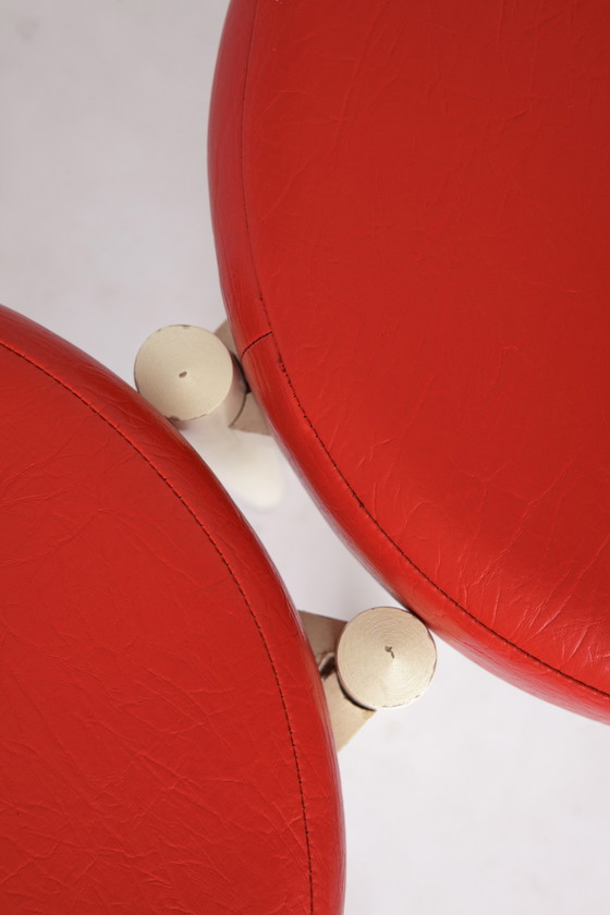 Image 1 of Pair Ottomans 1960s by Hugo Frandsen for Spøttrup, Denmark, Set of 2