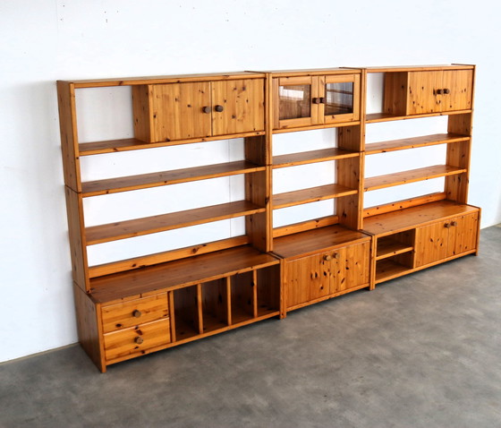 Image 1 of Vintage Pine Wall Unit