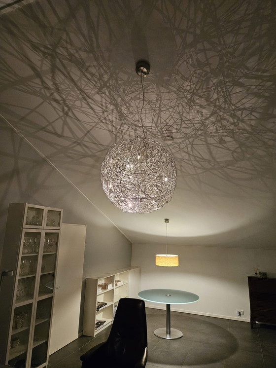 Image 1 of 2x Modern Wire Pendant Lamps Bulb