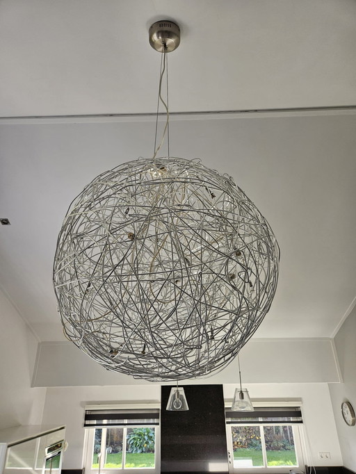 2x Modern Wire Pendant Lamps Bulb