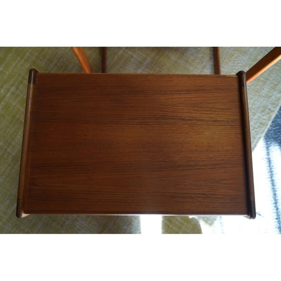 Image 1 of Mid century Danish teak nesting tables by Arne Hovmand Olsen for Mogens Kold, 1960