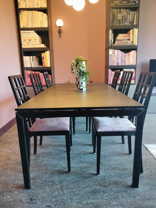 Table With 6 Thonet Chairs