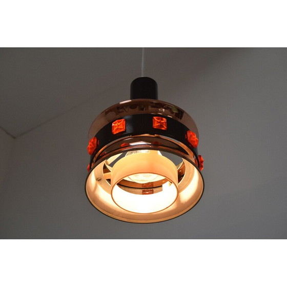 Image 1 of Lampada a sospensione vintage in plastica, Danimarca, anni '70