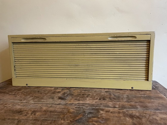 Image 1 of Desk Shutter cabinet Archive cabinet 1930s French