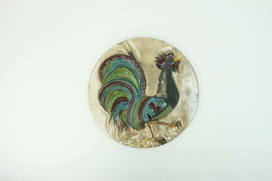 Image 1 of Vintage Ruscha Wall Tile Rooster Motif 1970S