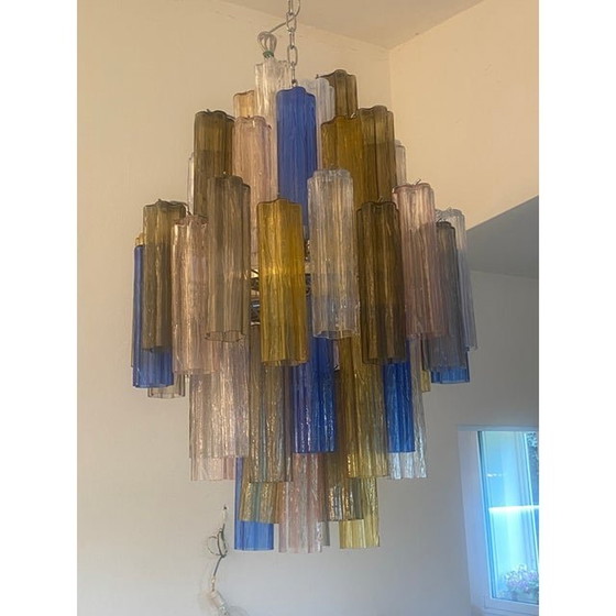 Image 1 of Contemporary Modern "Tronco" Murano Glass Sputnik Chandelier Venini Style