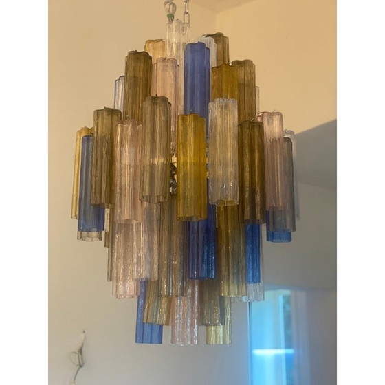 Image 1 of Contemporary Modern "Tronco" Murano Glass Sputnik Chandelier Venini Style