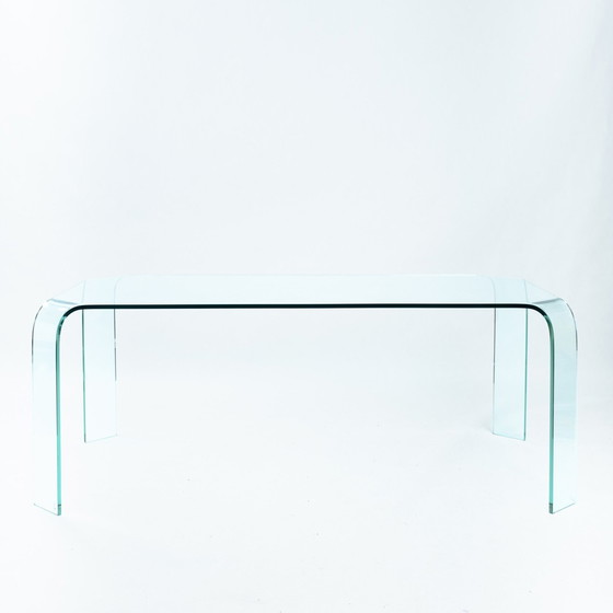 Image 1 of Fiam Glass Desk Or Dining Table, 1984