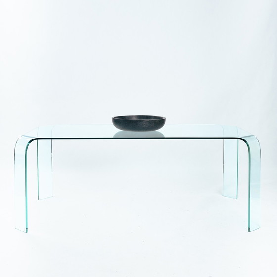 Image 1 of Fiam Glass Desk Or Dining Table, 1984
