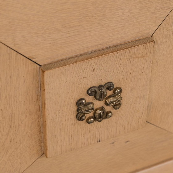 Image 1 of Vintage blonde oakwood French deco sideboard, 1940s