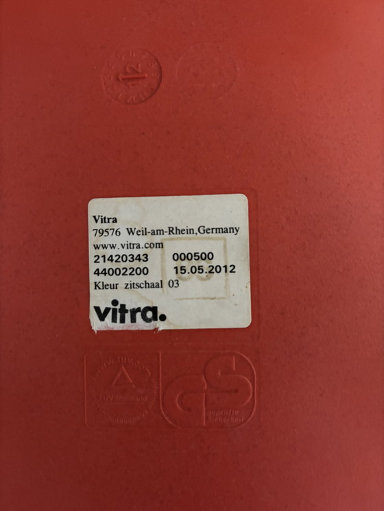 Image 1 of Vitra chair orange/red