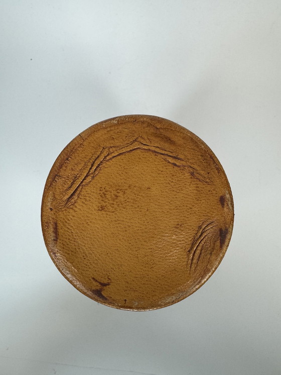 Image 1 of Italian Leather Vase