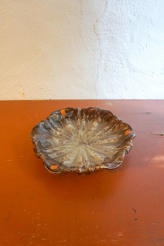 Image 1 of Mid Century Majolica Jasba Fruit Bowl