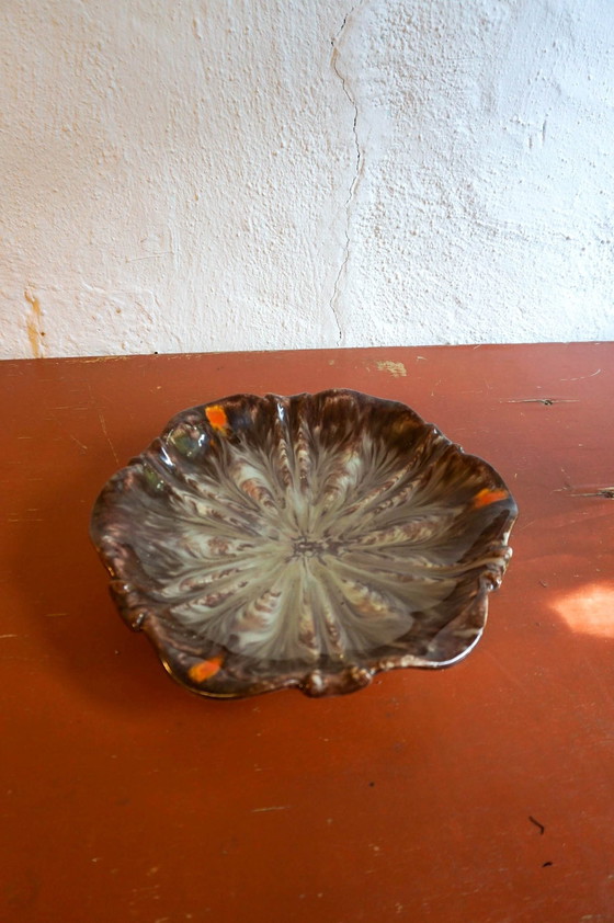 Image 1 of Mid Century Majolica Jasba Fruit Bowl