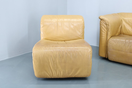 Image 1 of 1970S Wittmann Hochbaret Leather Modular Sofa, Austria 