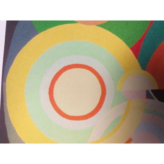Image 1 of Vintage lithograph "Abstract II" by Sonia Delaunay, 2010