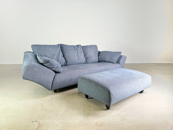 Image 1 of Rolf Benz Sofa 333 Couch With Ottoman Footstool Three-Seater