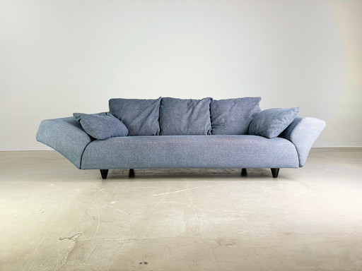 Rolf Benz Sofa 333 Couch With Ottoman Footstool Three-Seater