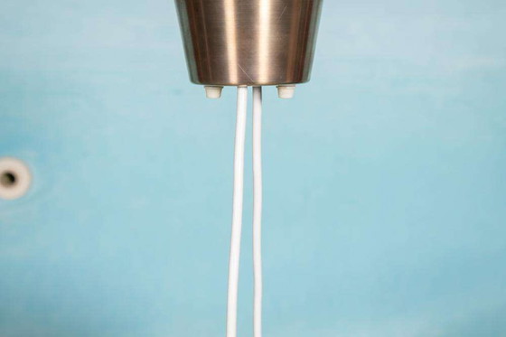 Image 1 of Lampe suspendue vintage en verre orrefors, Lampe suspendue en verre Regency 60s