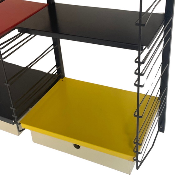 Image 1 of Drentea - 1960’s - Dutch design - Modulair wall system with 4 shelves and two drawers