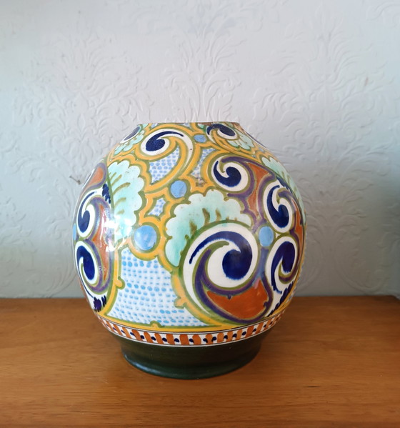 Image 1 of Jarrón Plateel Gouda Holland Ivora