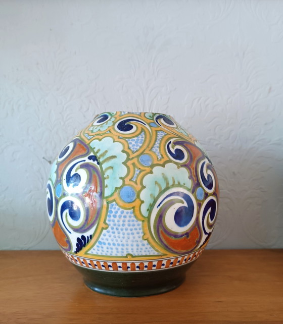 Image 1 of Jarrón Plateel Gouda Holland Ivora