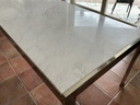 Marble dining table white