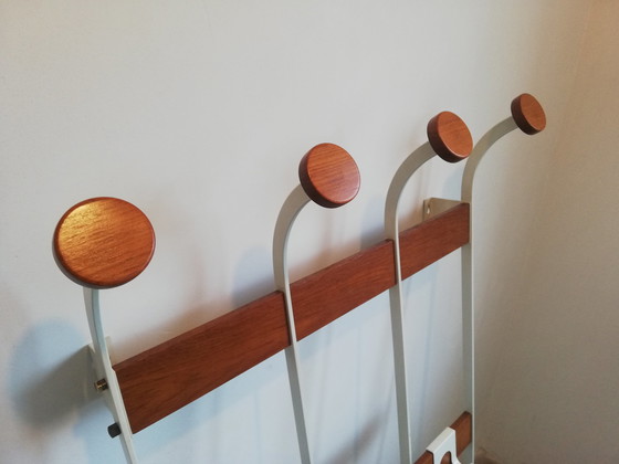 Image 1 of Wall Coat Rack Teak Steel