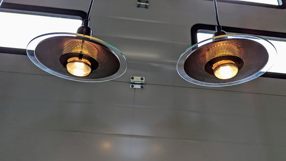 Image 1 of 2x Vintage pendant lights by Steinhauer 80s