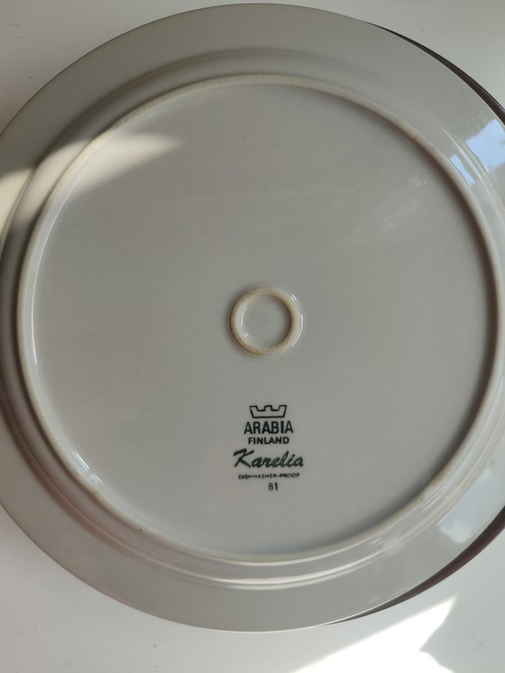 Image 1 of 6x Arabia Finland Karelia Dinner plates