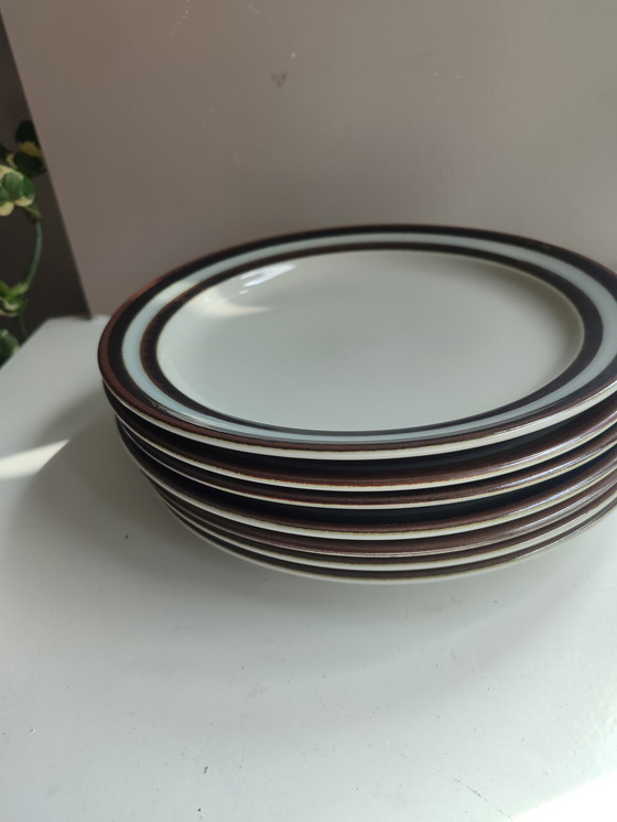 Image 1 of 6x Arabia Finland Karelia Dinner plates