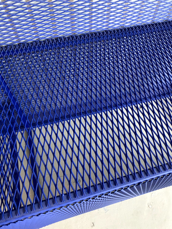 Image 1 of Hand made steel cabinet powder coated blue