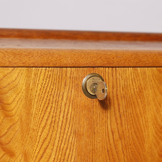 Image 1 of Swedish Hanging Bar - Oak Structure And Elm Veneer - Loupe D'Orme