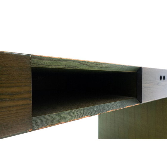 Image 1 of Scrivania in legno verde di metà secolo di Derk Jan de Vries, Paesi Bassi, anni '60