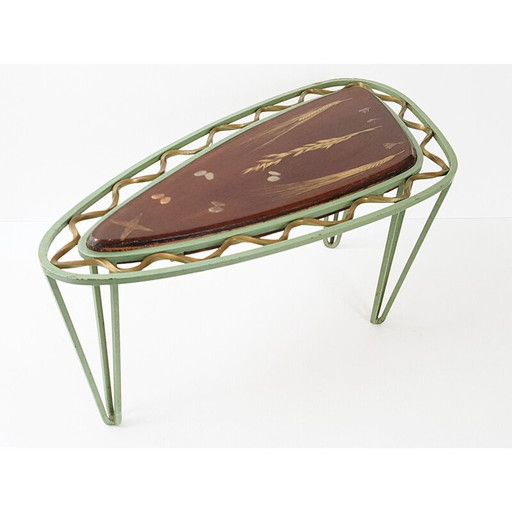 Tavolino laterale a treppiede vintage, 1950