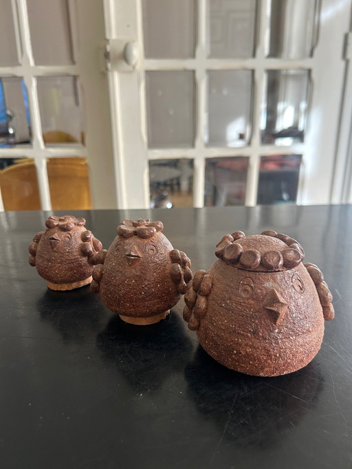 Terracotta salt and pepper shaker 1970