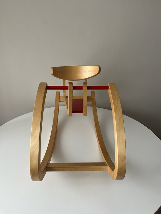 Image 1 of Midcentury plywood children rocking chair