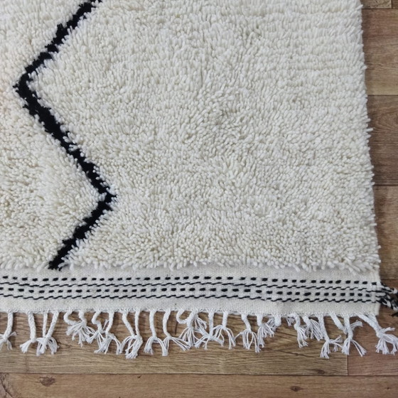 Image 1 of Handmade Beni Ouarain Carpet Of Wool - Tapis Beni Ouarain En Laine Fait Main