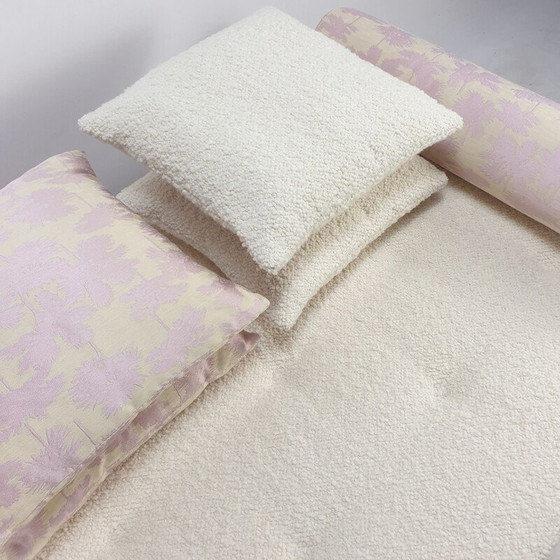 Image 1 of Divano letto vintage in teak con cuscini Dedar, Paesi Bassi, anni '60