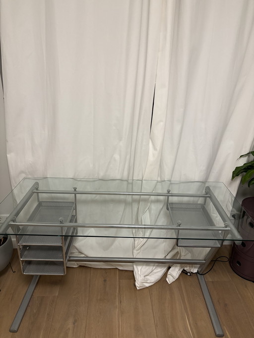 Glass Top Desk 