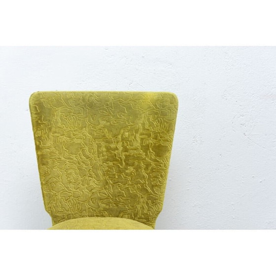 Image 1 of Set of 4 vintage Art Deco dining chairs H-214 by Jindrich Halabala for Úp Závody, 1950s