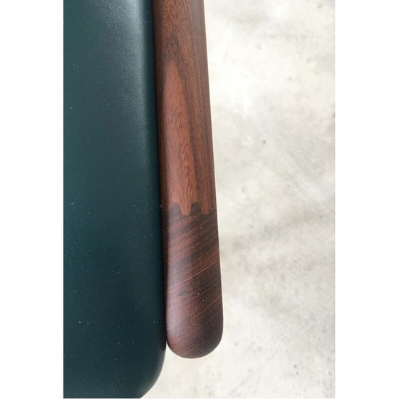 Image 1 of Set of 4 vintage Dining Chairs in Solid Teak, Inc. Reupholstery Danish 1980s