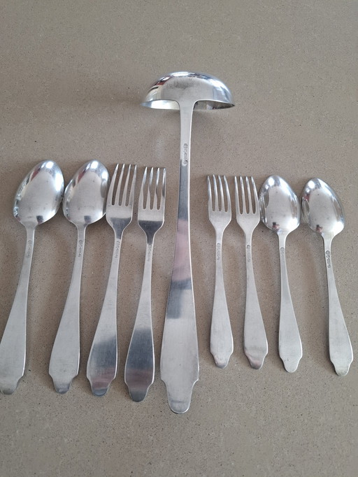 9x Gero silver cutlery