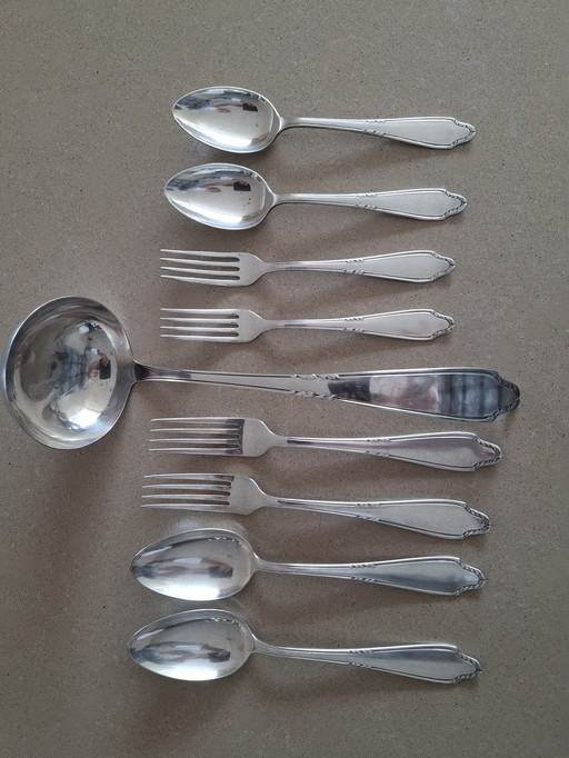 9x Gero silver cutlery