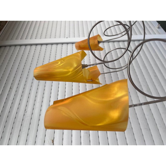 Image 1 of Vintage silver chandelier by Maison le Dauphin, 1990