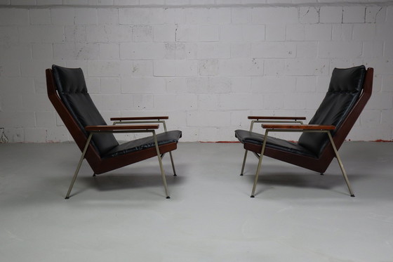 Image 1 of Pair Of Lounge Chairs Model 1611 By Rob Parry For De Ster Gelderland, 1952