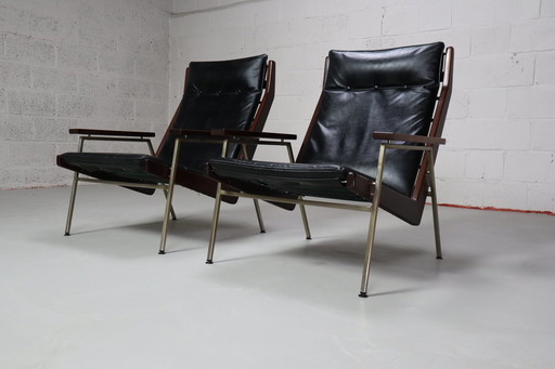 Pair Of Lounge Chairs Model 1611 By Rob Parry For De Ster Gelderland, 1952