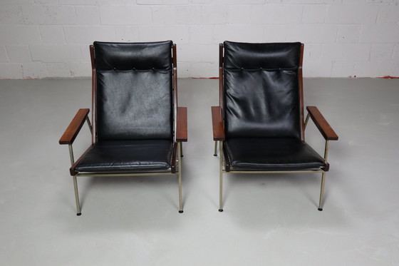 Image 1 of Pair Of Lounge Chairs Model 1611 By Rob Parry For De Ster Gelderland, 1952