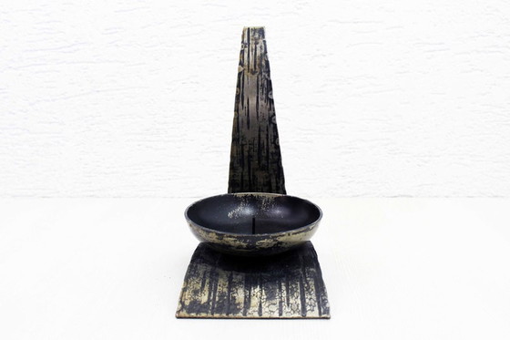 Image 1 of Brutalistic metal Candlestick 50s